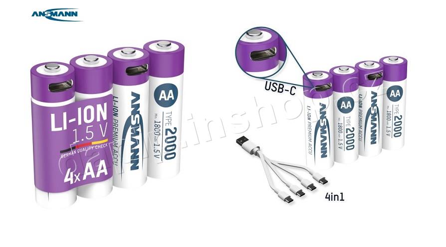 1312-0036 - ANSMANN - ( BALENÍ 4 KS )