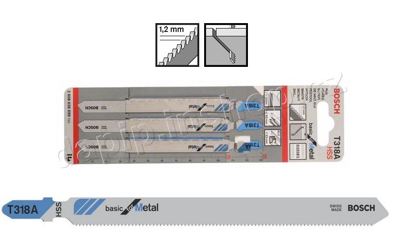 T 318 A HSS - BASIC FOR METAL - BOSCH PROFI - ( BALENÍ 3 KS )