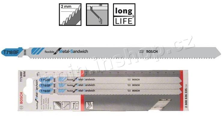T 718 BF - Metal-Sandwich - BOSCH PROFI - ( BALENÍ 3 KS )