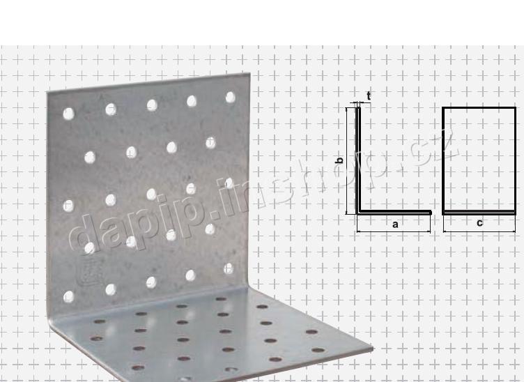 Spojovací úhelník bez prolisu pravidelný - RŮZNÍ VÝROBCI - ( BALENÍ 100 KS )