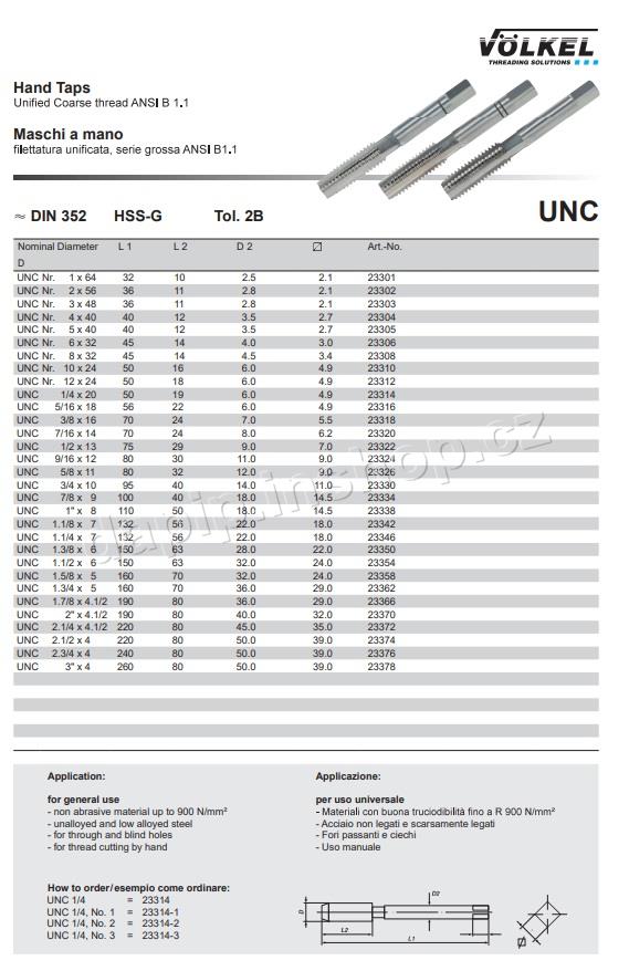UNC 1/2 - 13 - VOLKEL