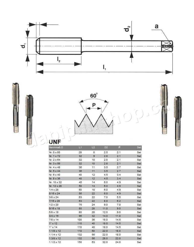 UNF 9/16 - 28 HSSE - 2B - VOLKEL Germany
