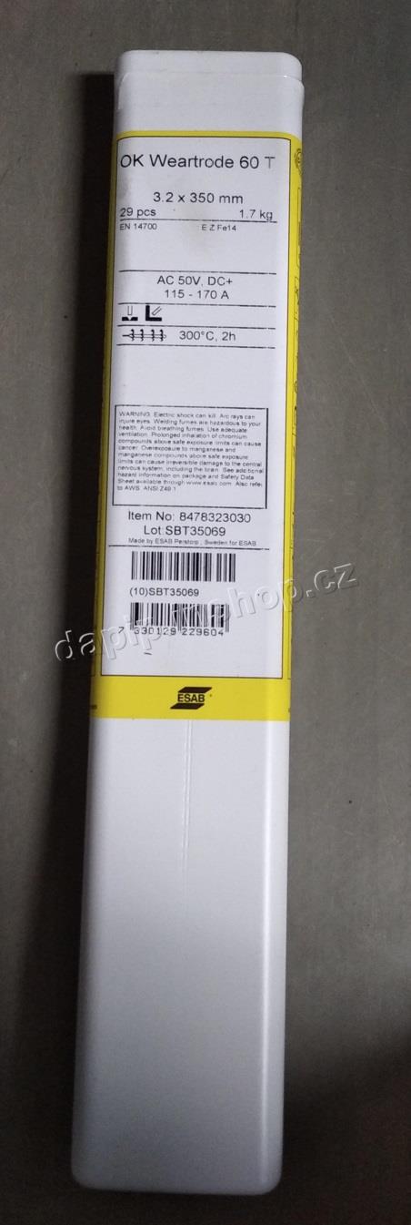 OK Weartrode 60 T ( OK 84.78 ) - 3,2 mm * 350 mm - ESAB