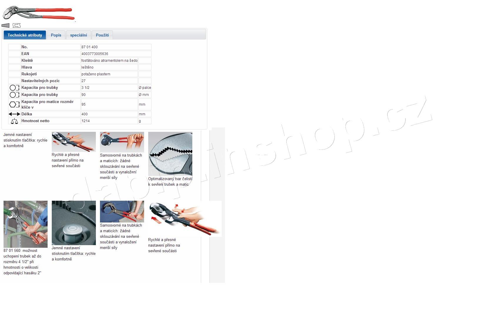 87 01 400 - Cobra® - KNIPEX