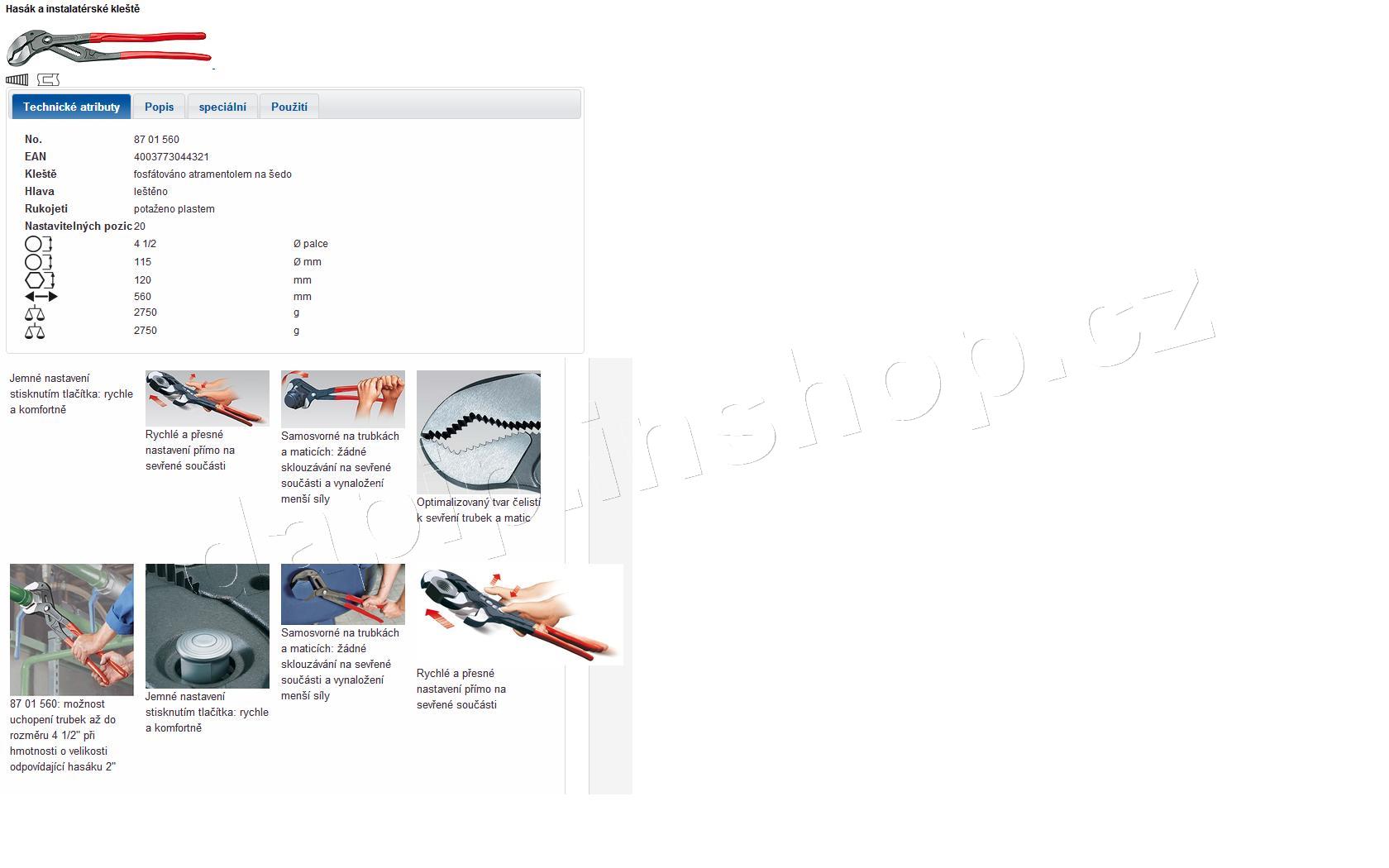 87 01 560 - Cobra® - KNIPEX