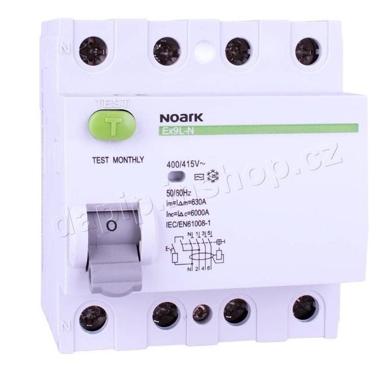 Ex9L-N 4P 25A AC 30mA 10kA - NOARK