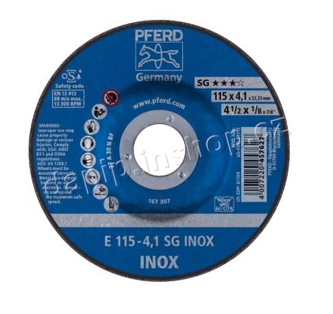 E 115-4,1 SG - INOX - PFERD - ( BALENÍ 10 KS )