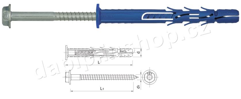 R-FF1-N-10K080 - 10*80- RAWLPLUG - ( BALENÍ 50 KS )