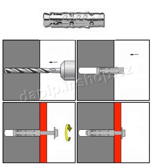 KOS - 12*50 - M8 - ( BALENÍ 100 KS ) - TTT