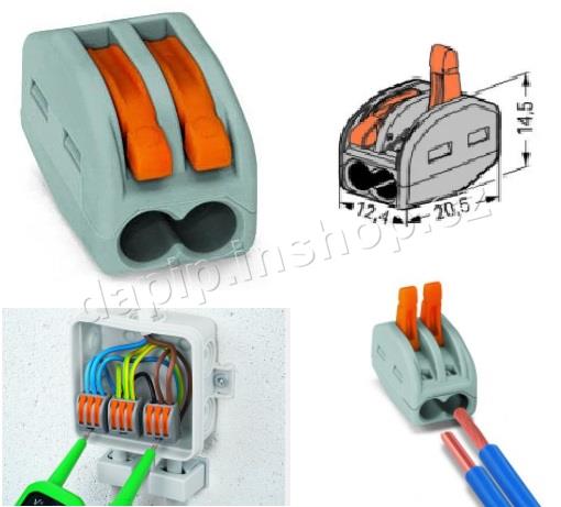 222-412 - WAGO - ( BALENÍ 100 KS )