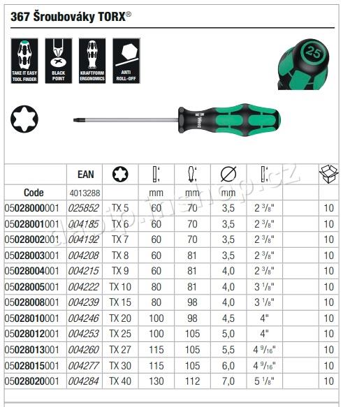 TORX 15 - 05028008001 - WERA