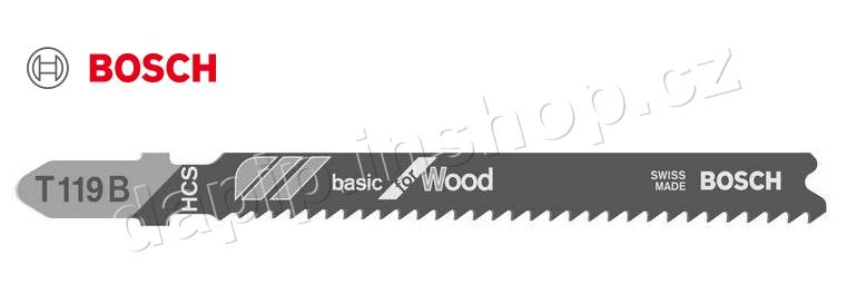 T 119 B - BASIC FOR WOOD - BOSCH PROFI - ( BALENÍ 5 KS )