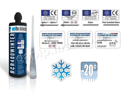 BCR 400 - V-PLUS WINTER - ZIMNÍ - (vinylester, bez styrenu) - BOSSONG - ( BALENÍ 12 KS )