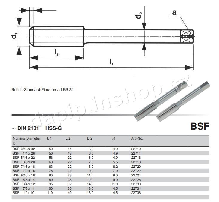 BSF 1/2 - 16 - VOLKEL
