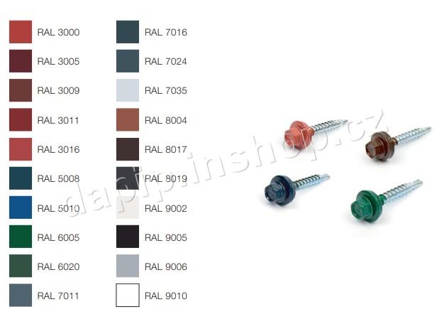 NEOBJEDNÁVAT - 4,8*20 - RAL 9006 - ( BALENÍ 200 KS )