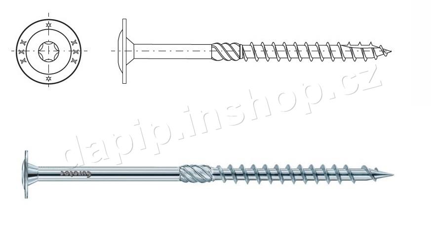 8,0*120 - BÍLÝ BZN - ( BALENÍ 50 KS )