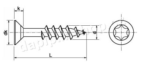 6,0*40/24 čz - ZZN - ( BALENÍ 500 KS) 