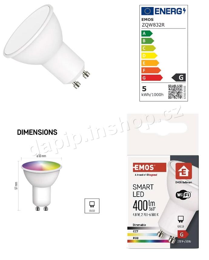 ZQW832R - EMOS GoSmart - ( BALENÍ 4 KS )