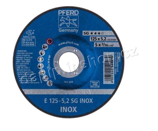 E 125-5,2 SG - INOX - PFERD - ( BALENÍ 10 KS )