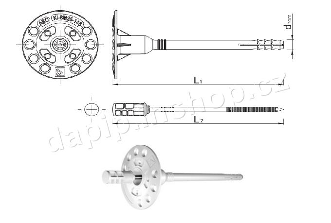 TFIX-8M-135 - RAWLPLUG - ( BALENÍ 200 KS )