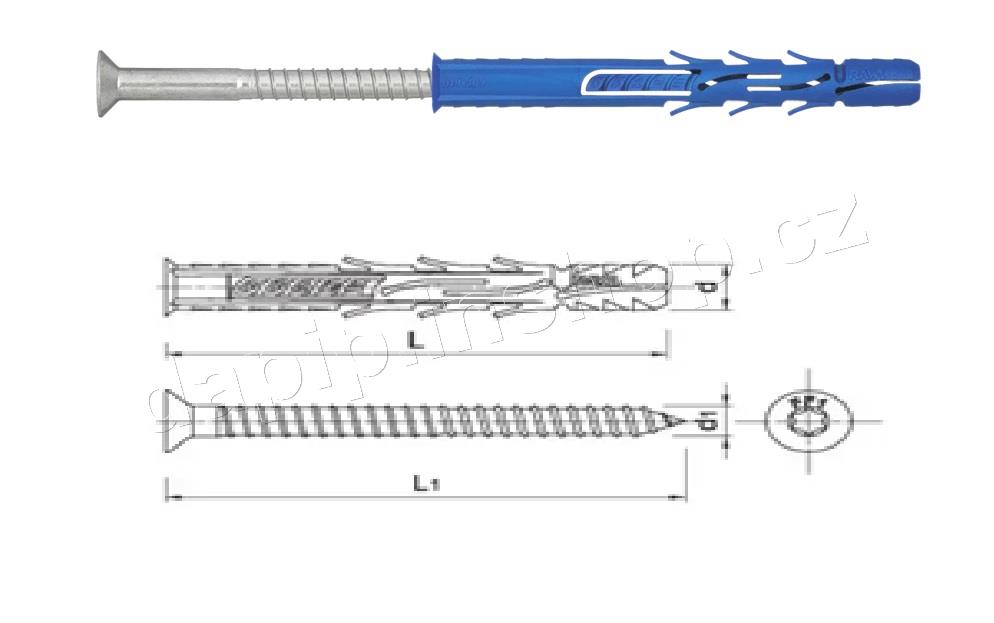 R-FF1-N-10L120 - 10*120 - RAWLPLUG - ( BALENÍ 25 KS )