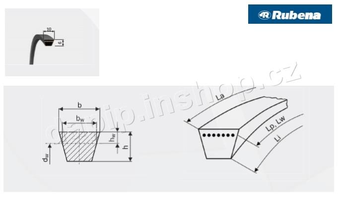 R10x900 Li-Z 920 Lw - RUBENA / DUNLOP