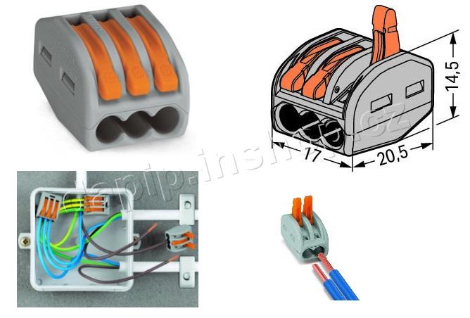 222-413 - WAGO - ( BALENÍ 100 KS )