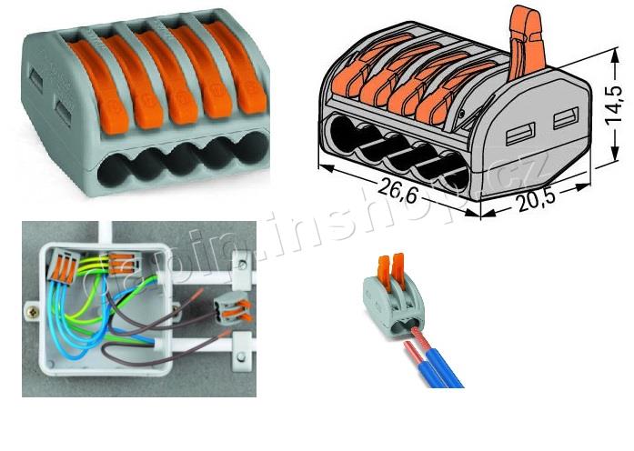 222-415 - WAGO - ( BALENÍ 100 KS )