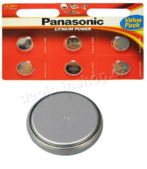 CR 2032 - PANASONIC - ( BALENÍ 6 KS )